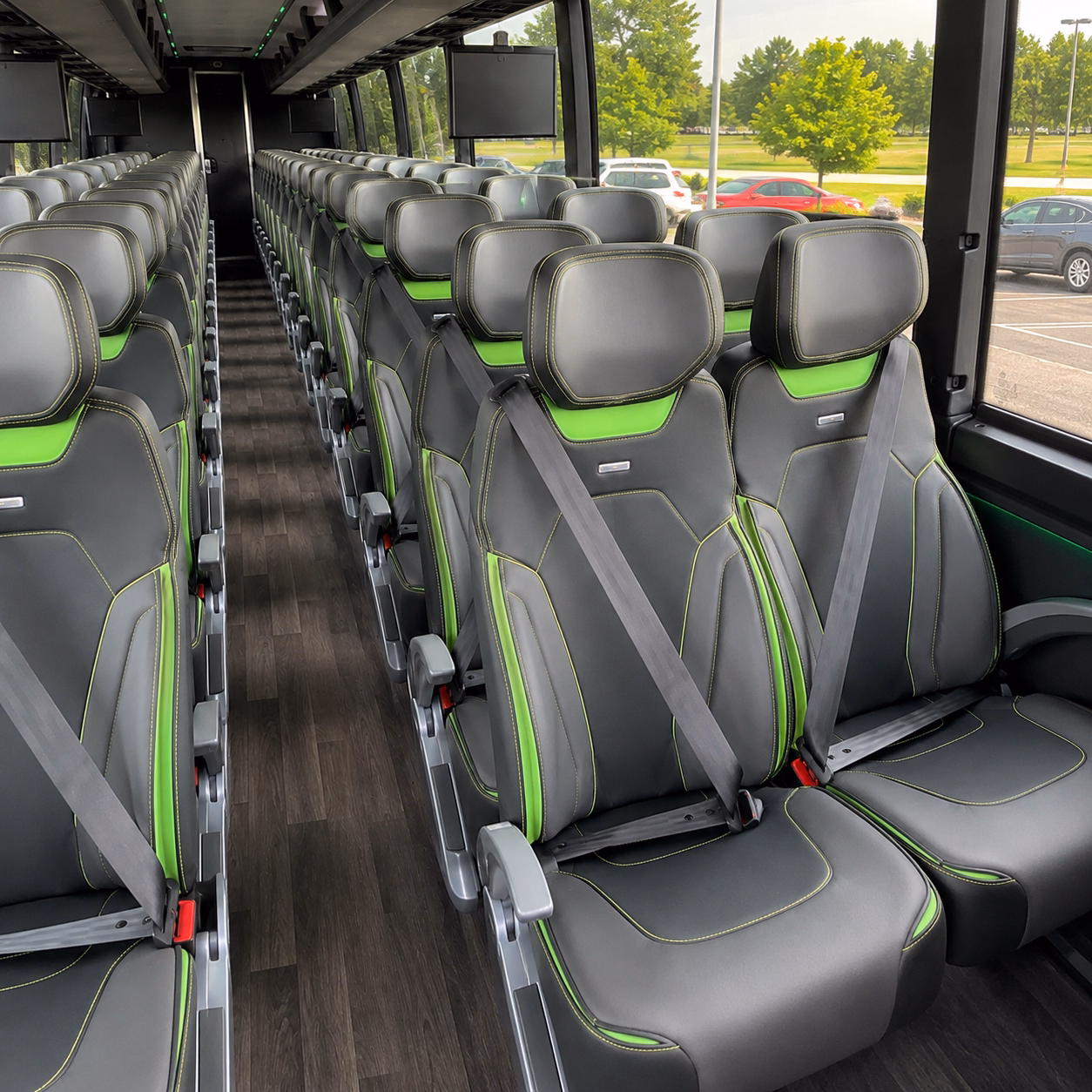 because maple grove has no rail link to msp a charter bus is your group s best option