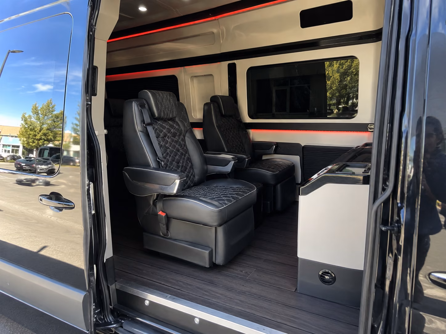 maple grove wine tour brewery transportation onboard seating